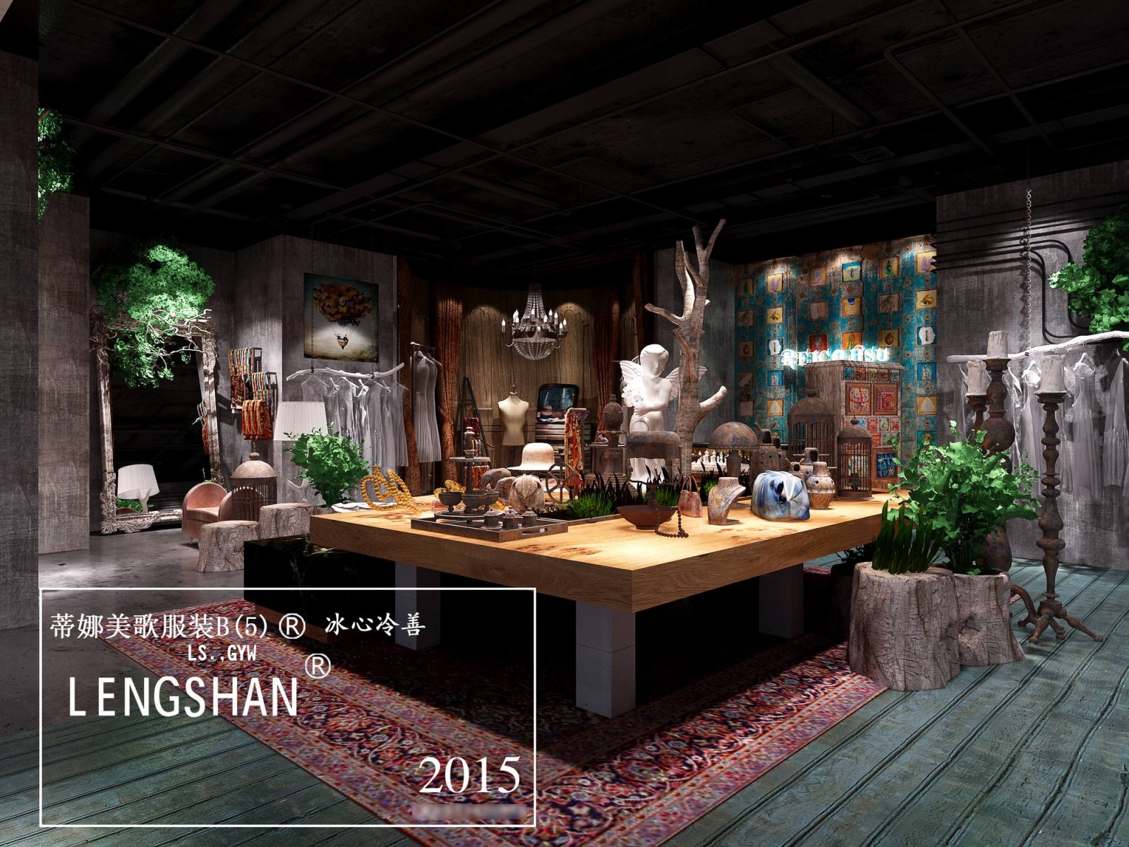 深圳无影空间设计打造蒂娜美歌服装旗舰店-15