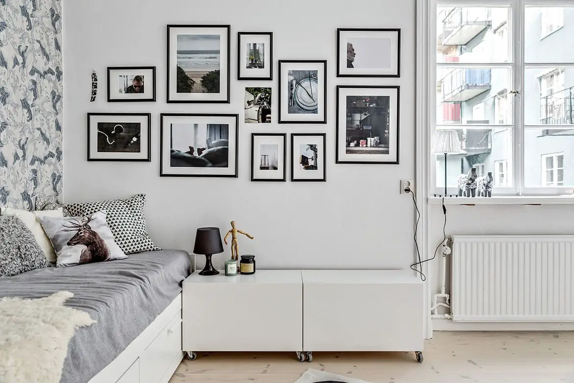 瑞典温馨灰蓝公寓设计-12