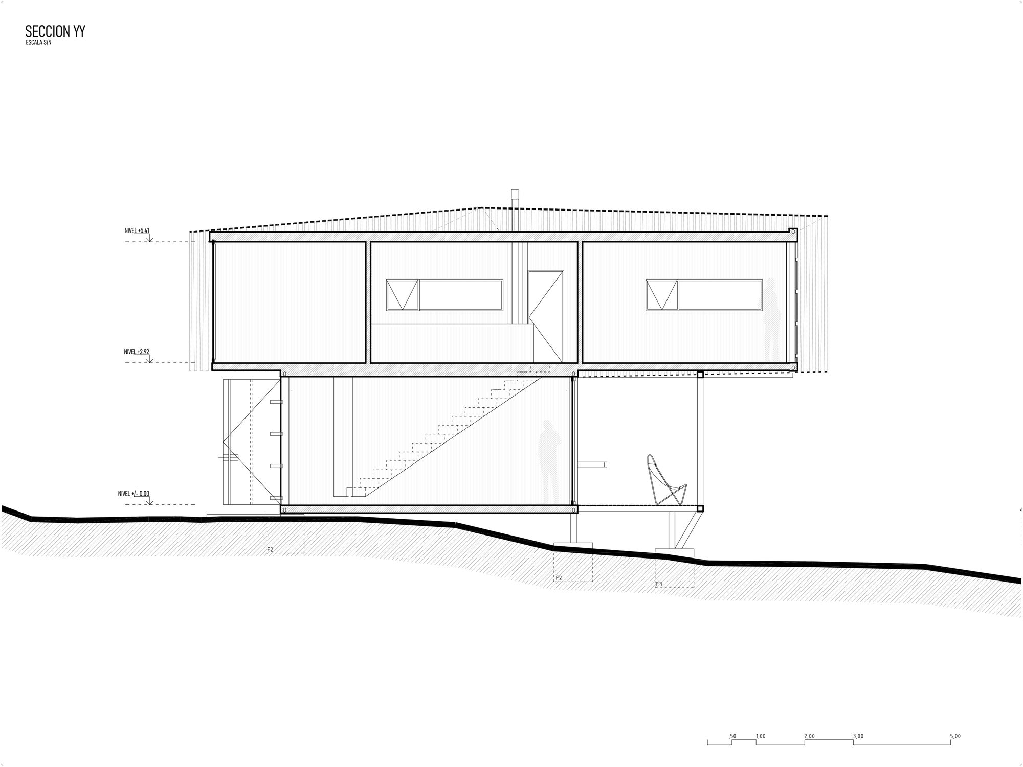 阿根廷 Quilimarí 山丘上的集装箱别墅 Casa P406丨Orfali & Ehrenfeld-23