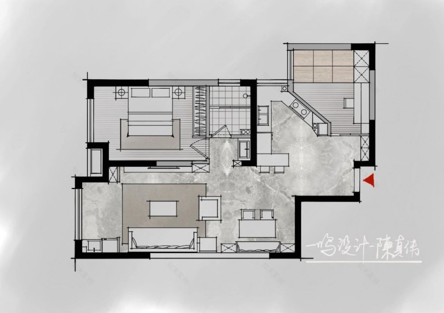 合肥 87㎡美式混搭风,打造温馨舒适的浪漫生活-27