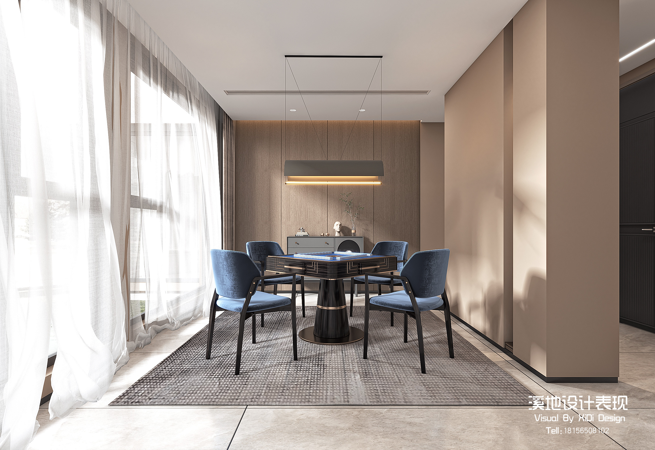 现代极简主义私宅设计丨溪地设计-8