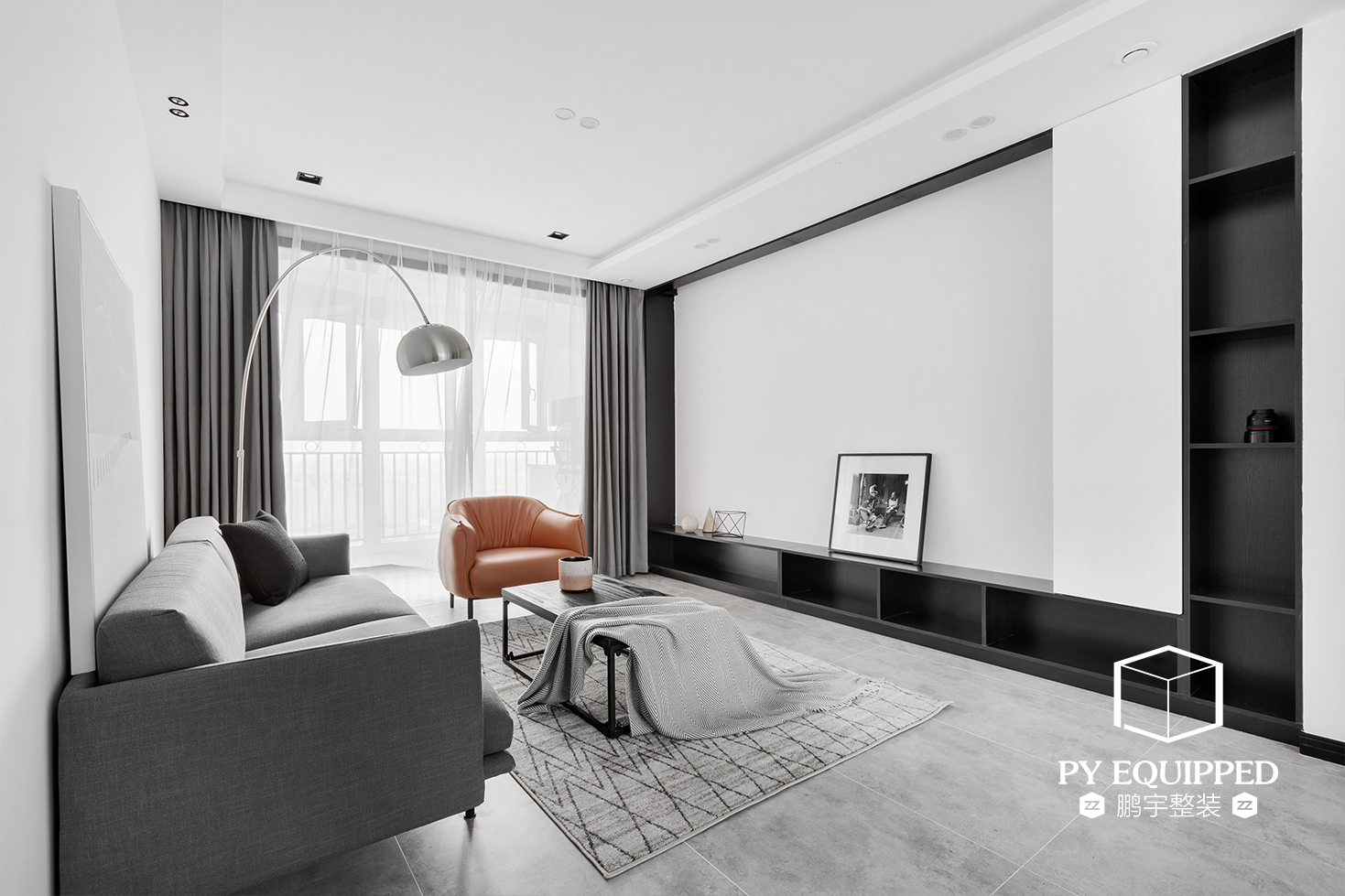 125㎡极简北欧风，白色空间的人性化细节设计-14