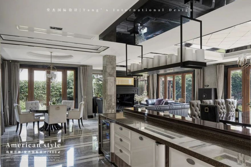 南京玛斯兰德 400㎡美式融合风格别墅丨中国南京丨堂杰国际设计-23