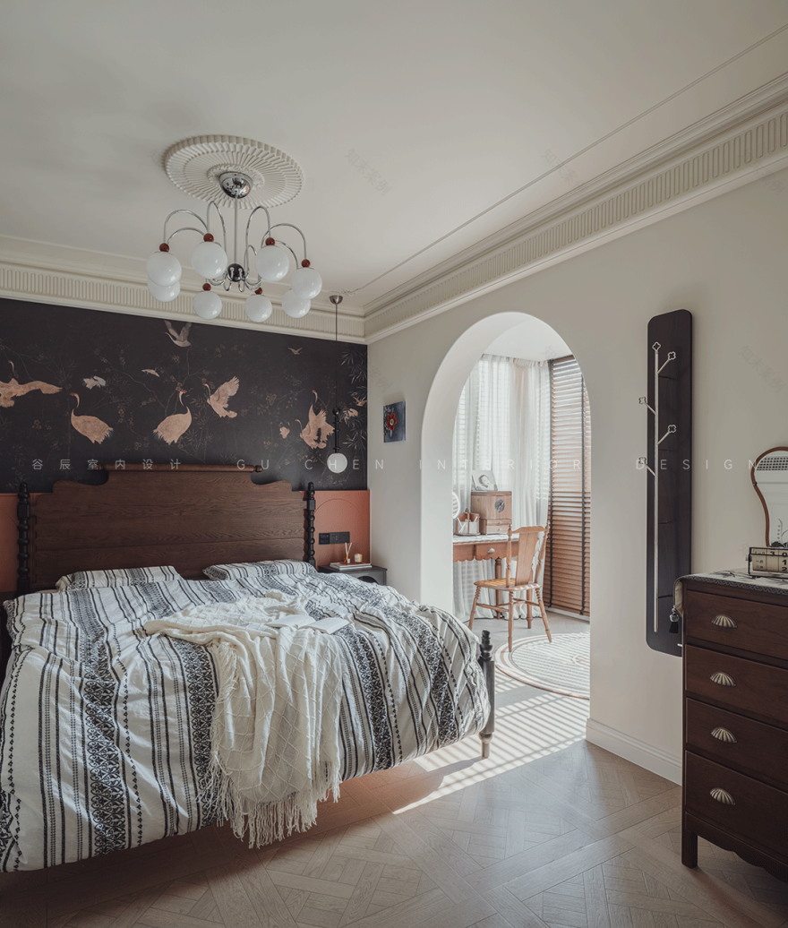 安徽黄山玉屏齐云府复古风家装设计丨中国黄山丨谷辰设计-19