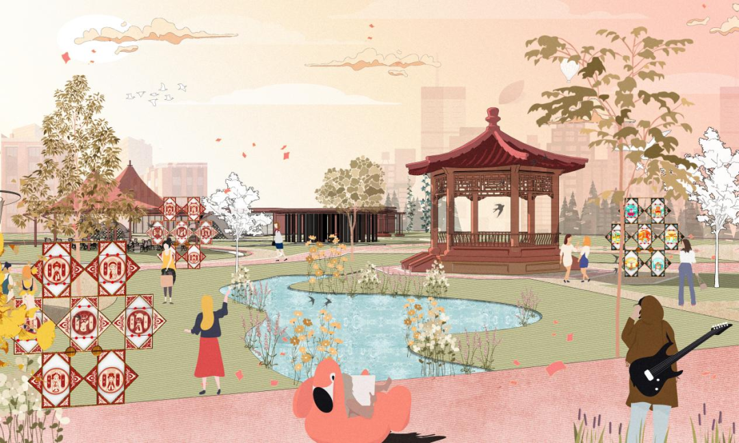 大四优秀毕设一举拿下“未来设计师大赛全国一等奖+江苏省一等奖+好创意江苏省三等奖”！非遗视域下的“板鹞风筝”主题环境空间设计！-183