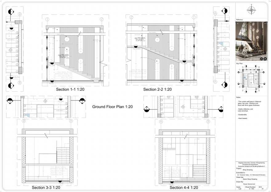 施工图纸工作项目丨Zagazig University 建筑系-10