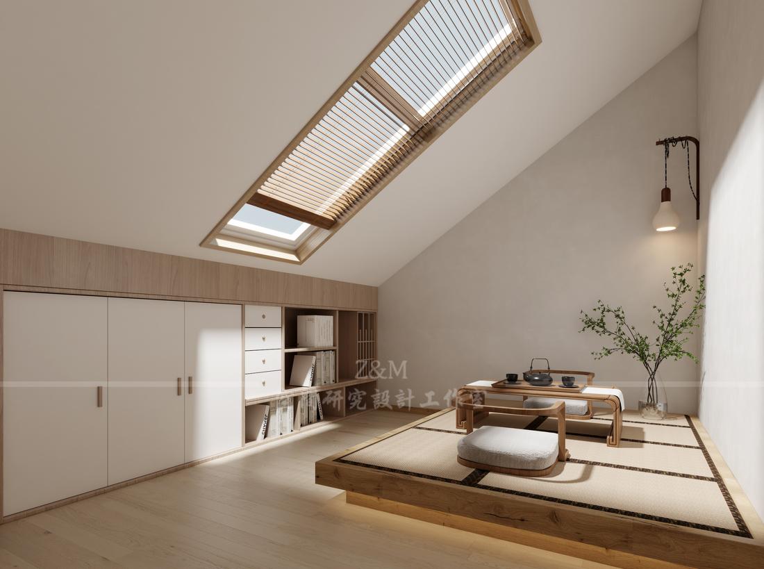 日式平层多功能休闲空间设计-10