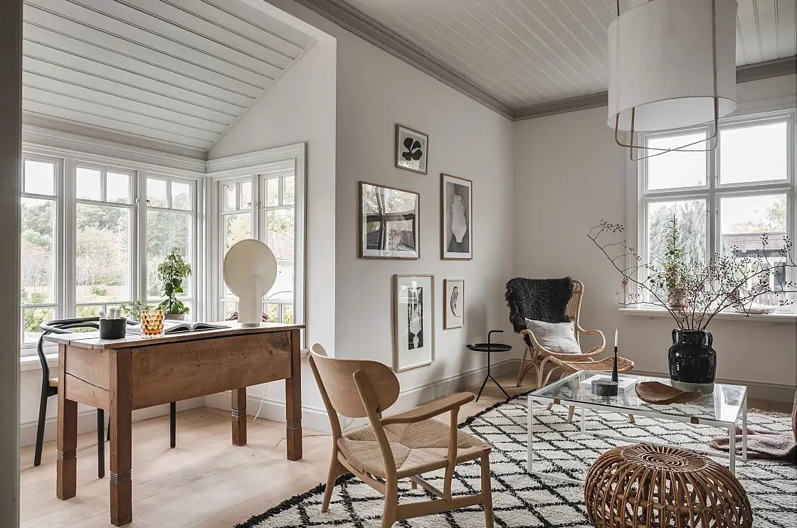 瑞典斯堪的纳维亚风格红木别墅设计-8