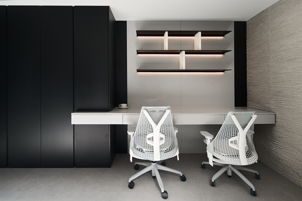 黑白格调现代别墅设计丨中国杭州丨杭州又贰设计-16