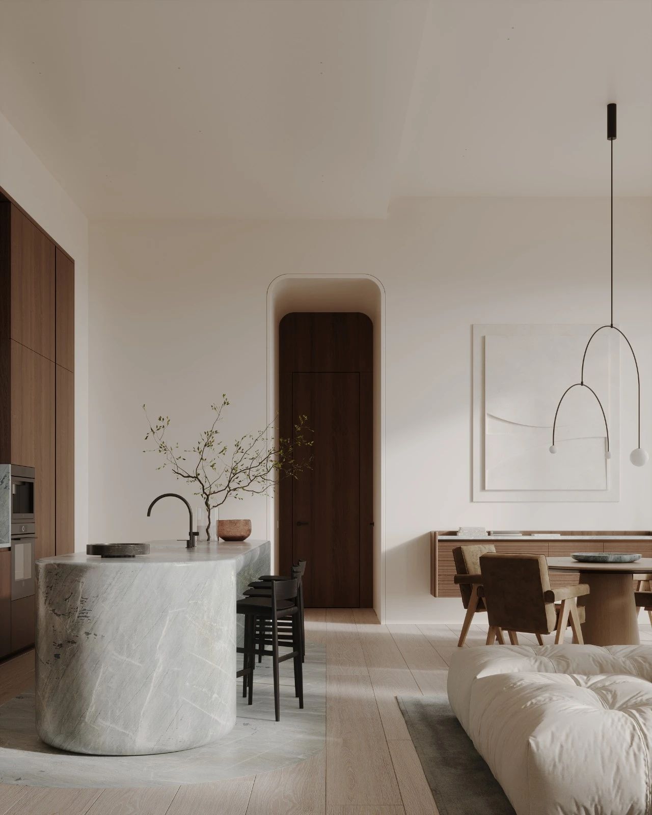 208㎡顶层大平层室内空间设计丨Babayants-10