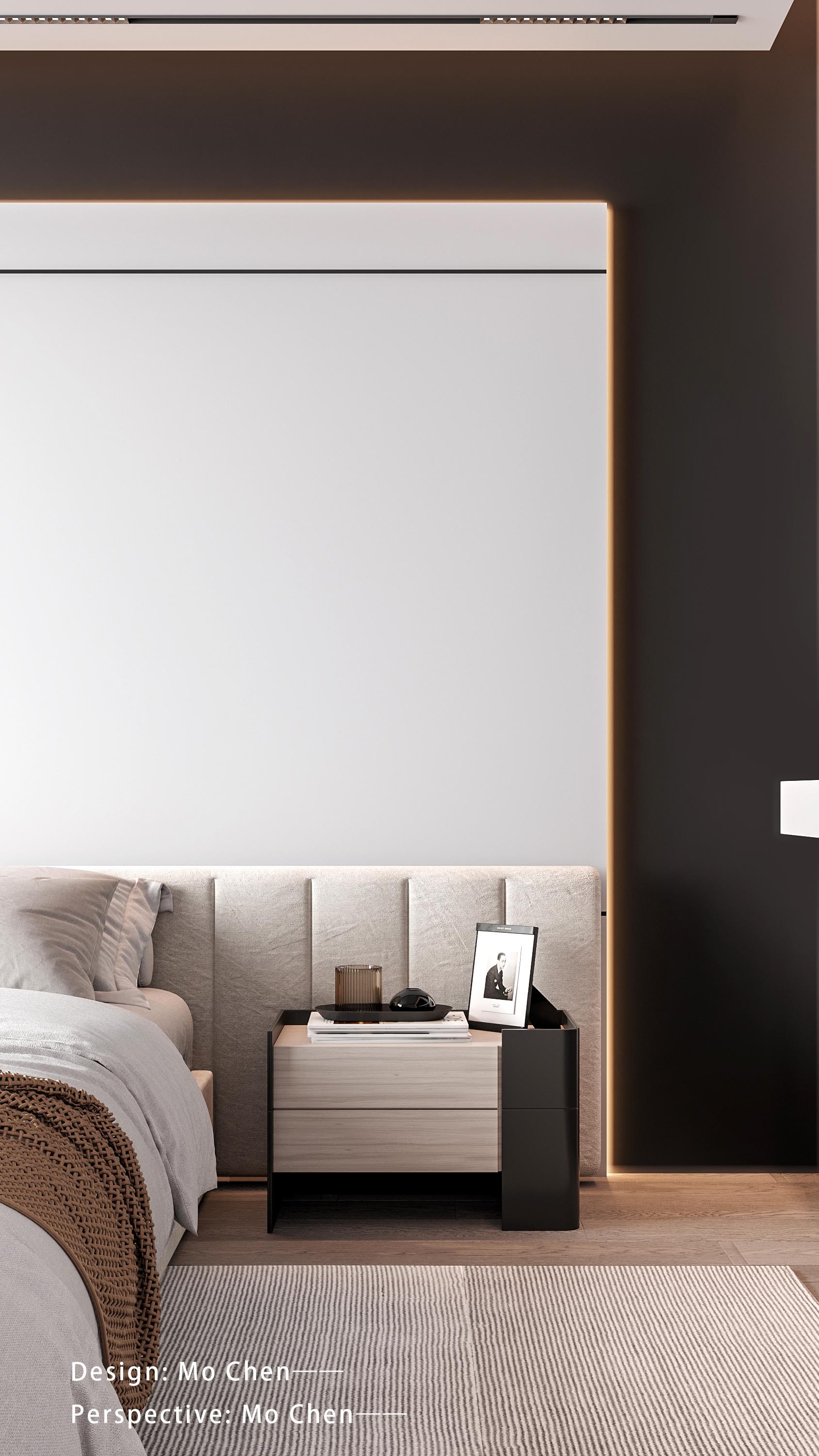 2023 现代黑白灰卧室设计典范-9