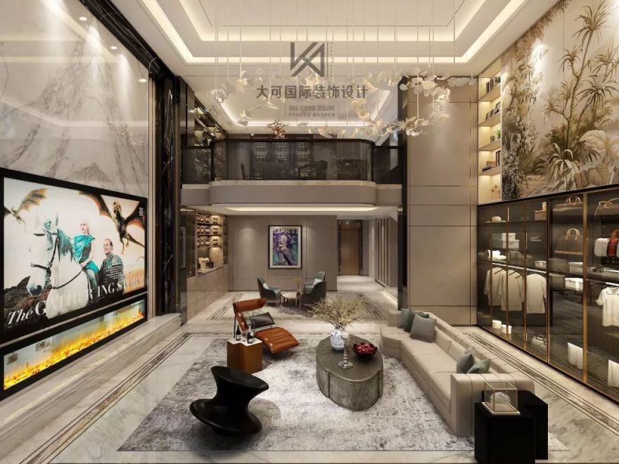 外滩首府 380㎡低调奢华的现代轻奢,细节处的质感体验-34