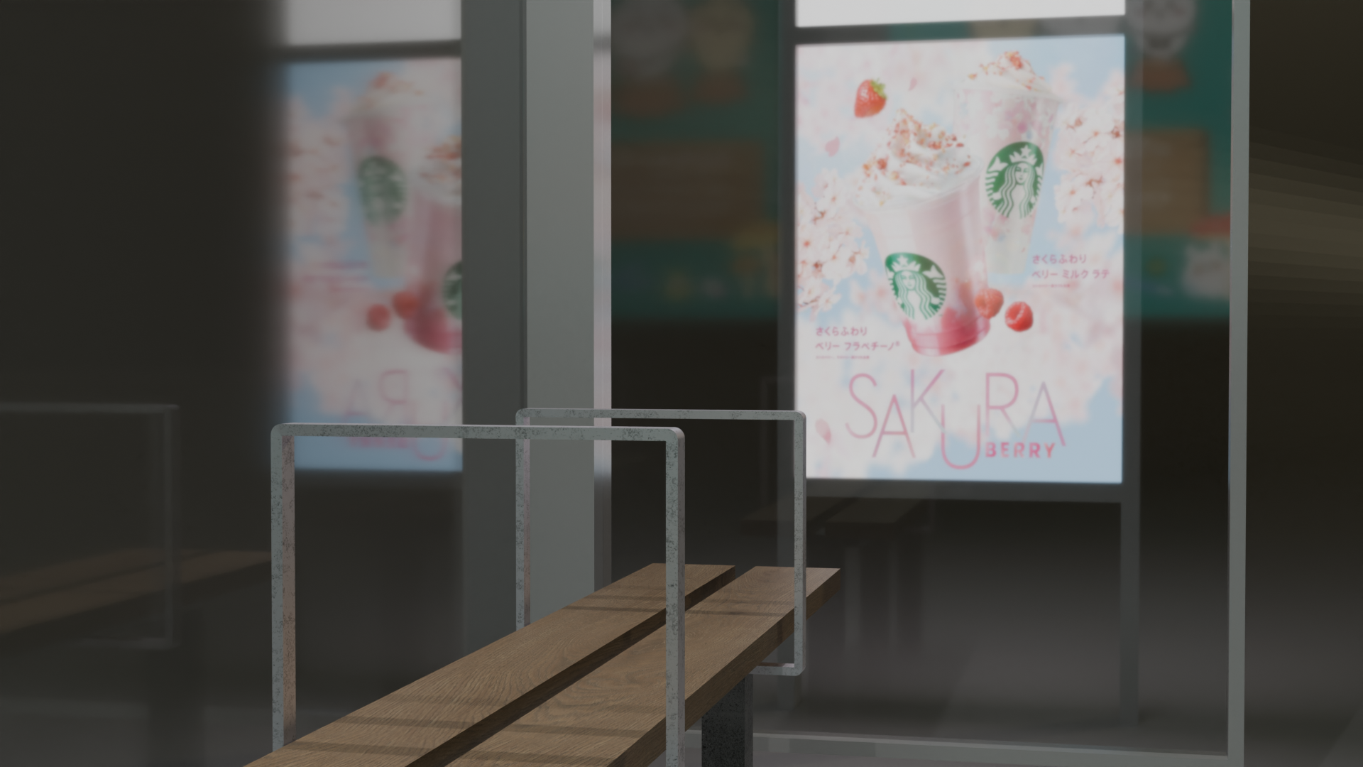 バス停 - Bus Stop - 3D Model-3