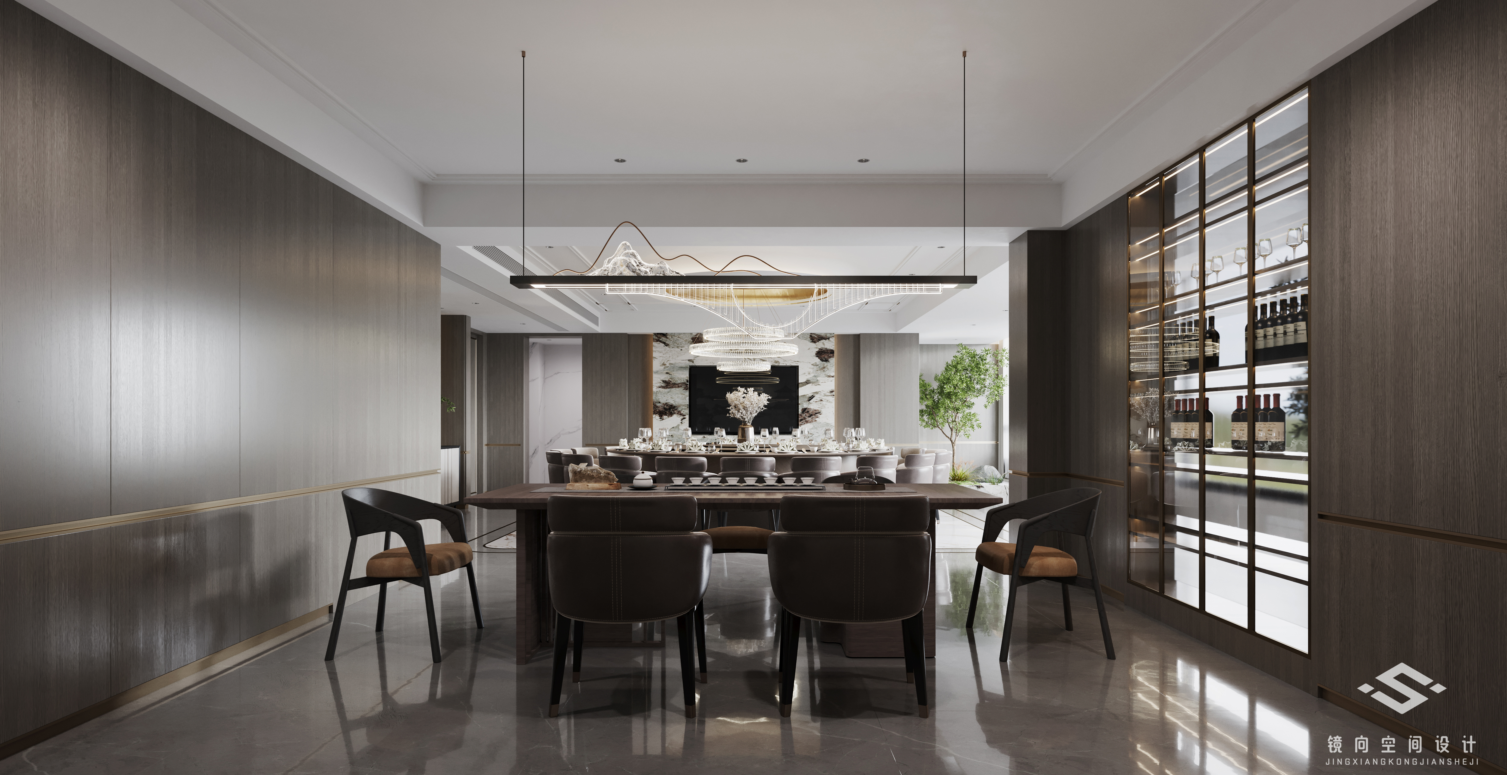 知名设计师打造的城市酒店餐厅包厢设计-17