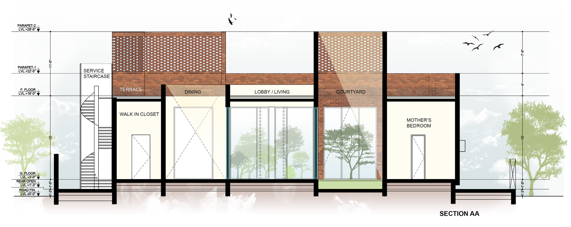 砖房丨印度丨Studio Ardete-28