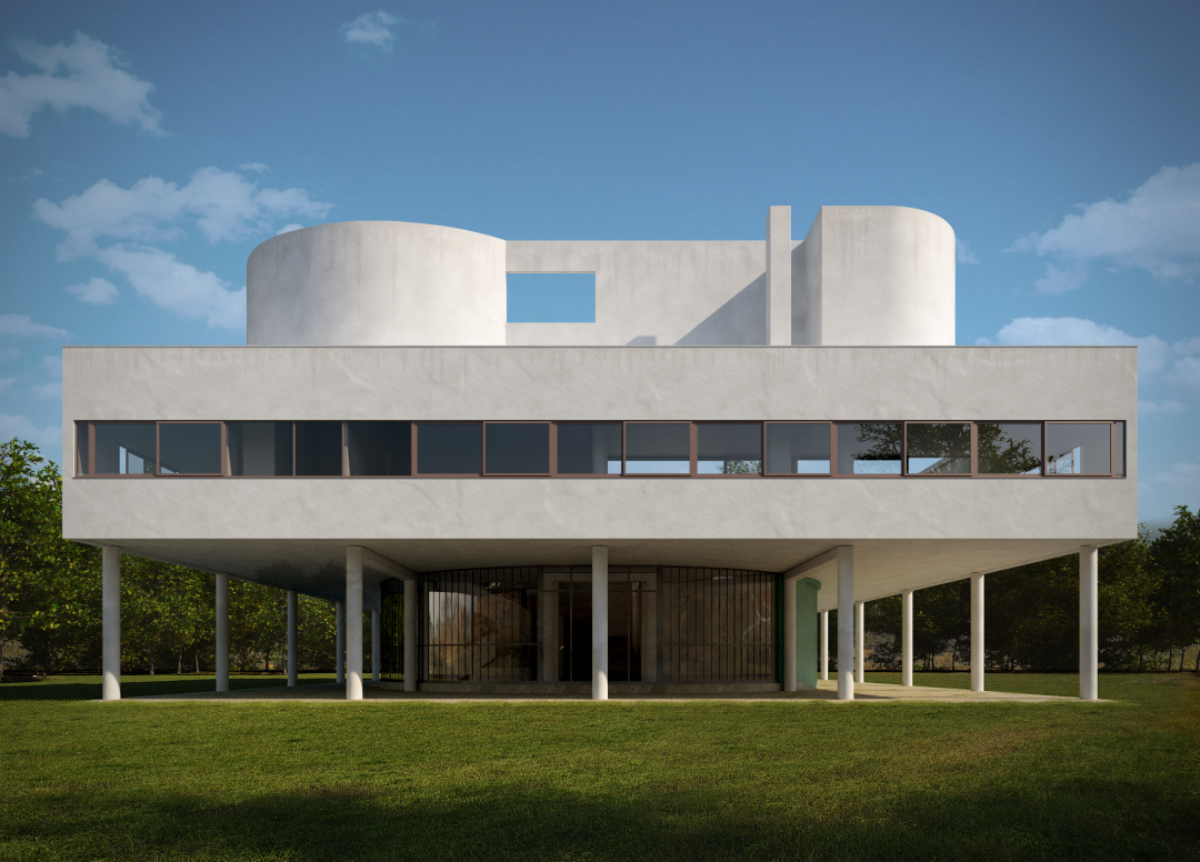 萨伏伊别墅丨法国巴黎丨勒·柯布西耶-22