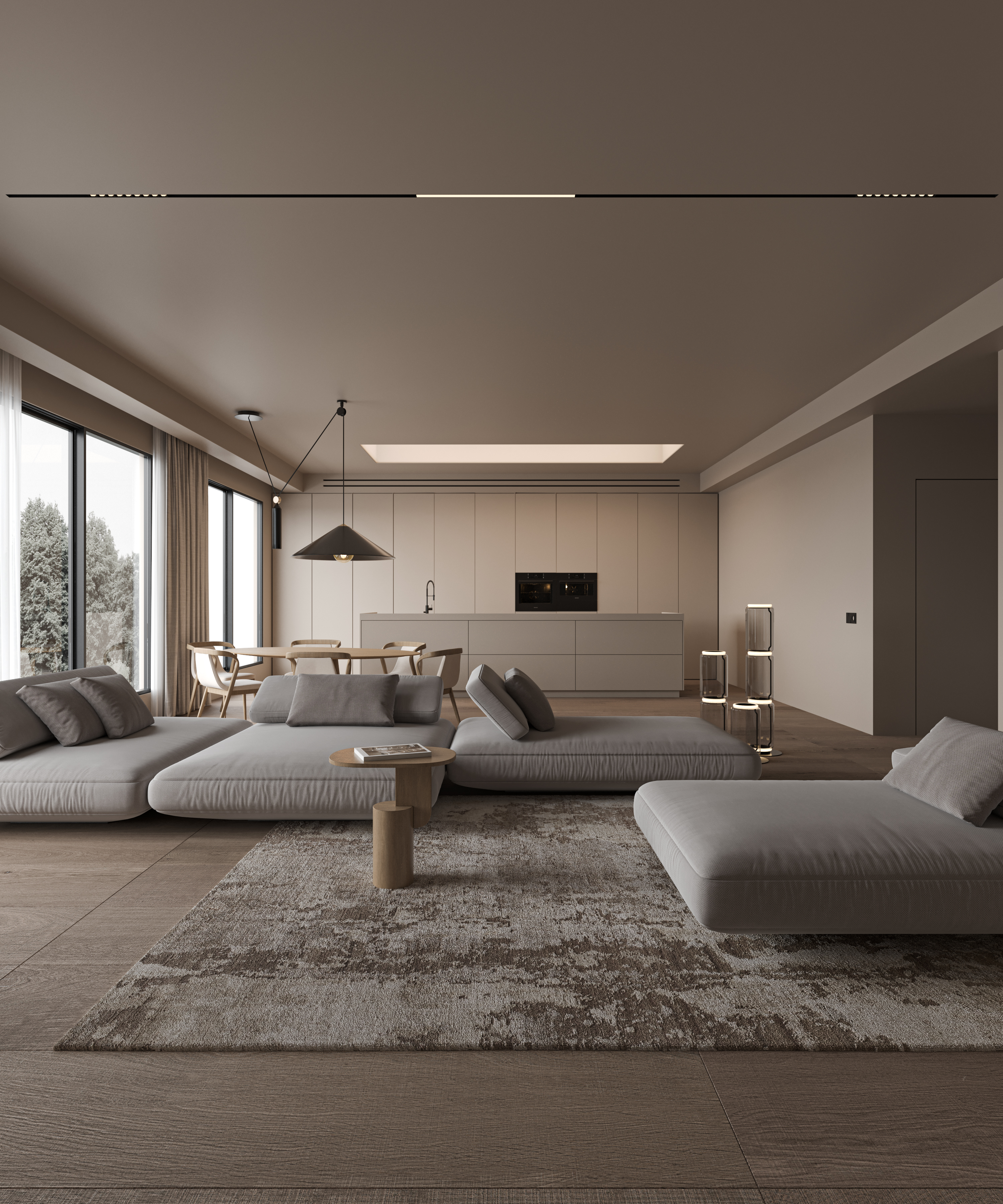 Minimal Living Room Visualization-8