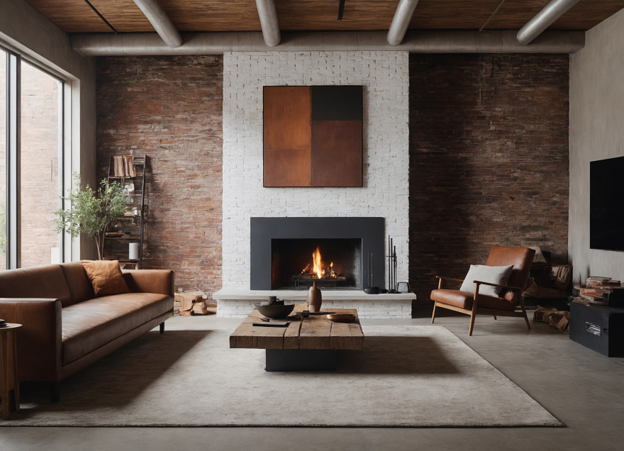 废弃厂房爆改工业风民宿意境空间-6