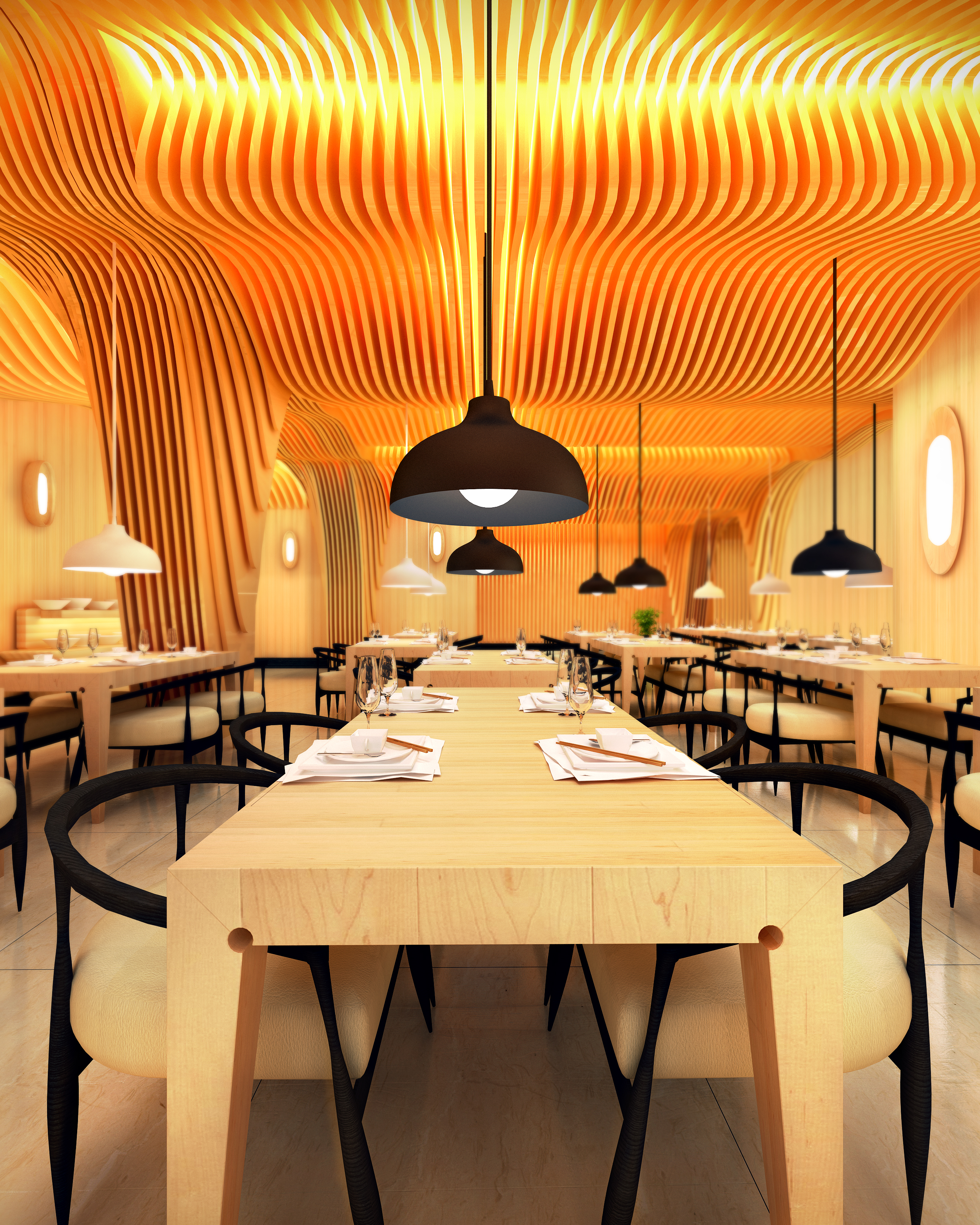 金色畅想 | 阳光海浪沙滩的餐厅设计-10