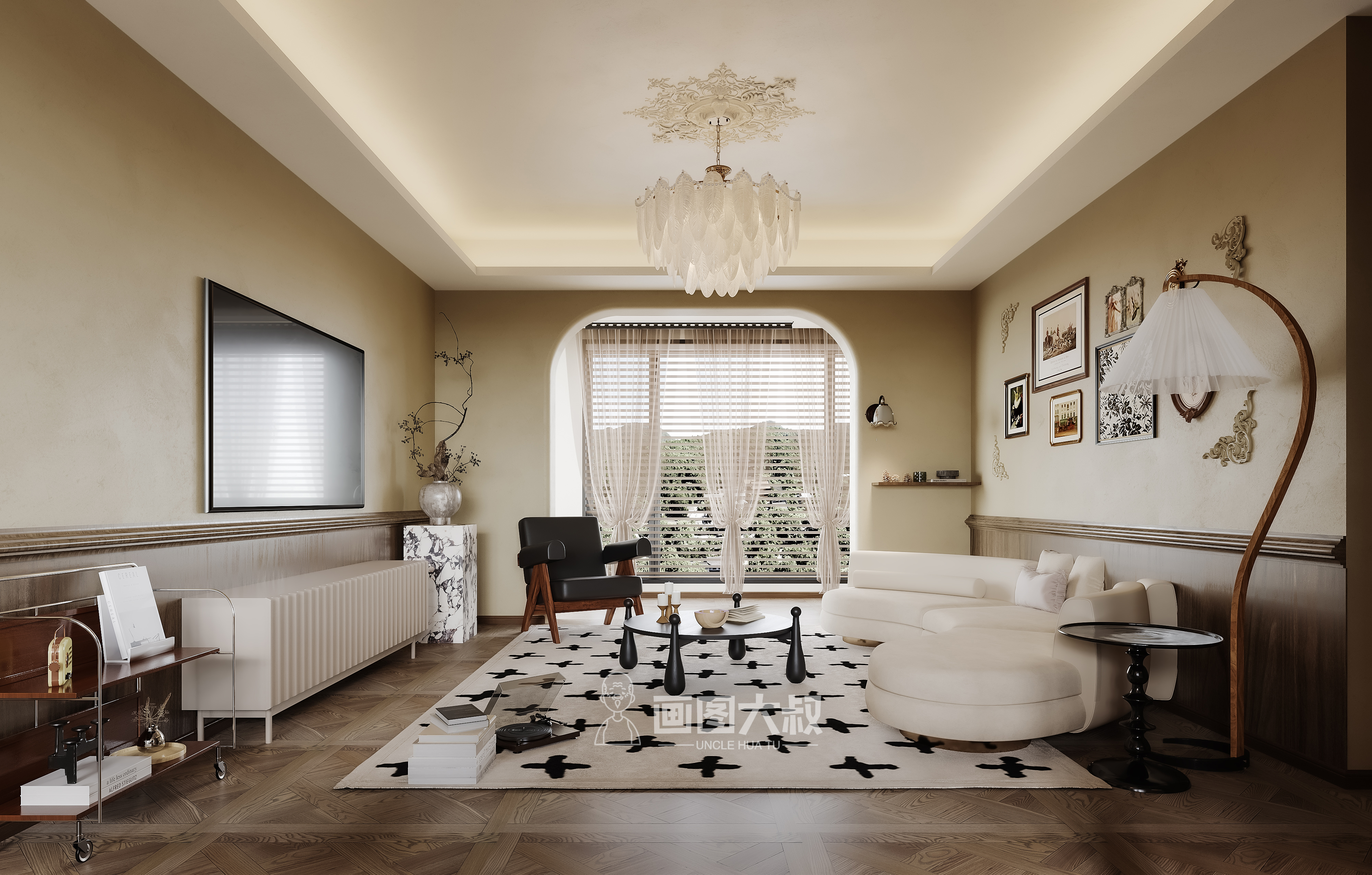 复古风格效果图表现-0