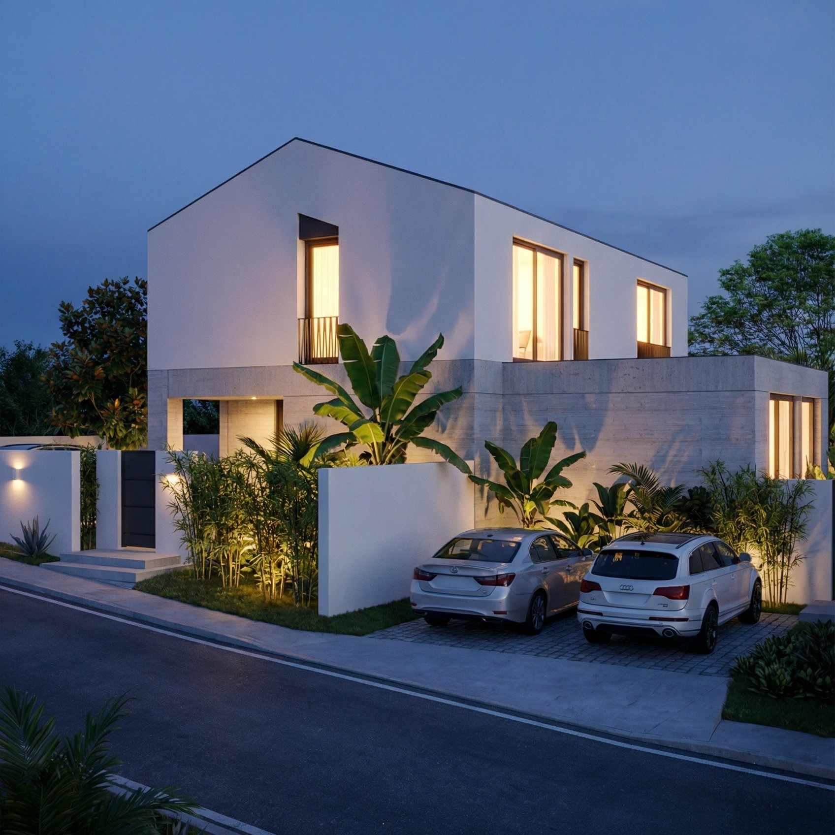 现代简约坡顶住宅丨Architecture OlaPopova  architect-23