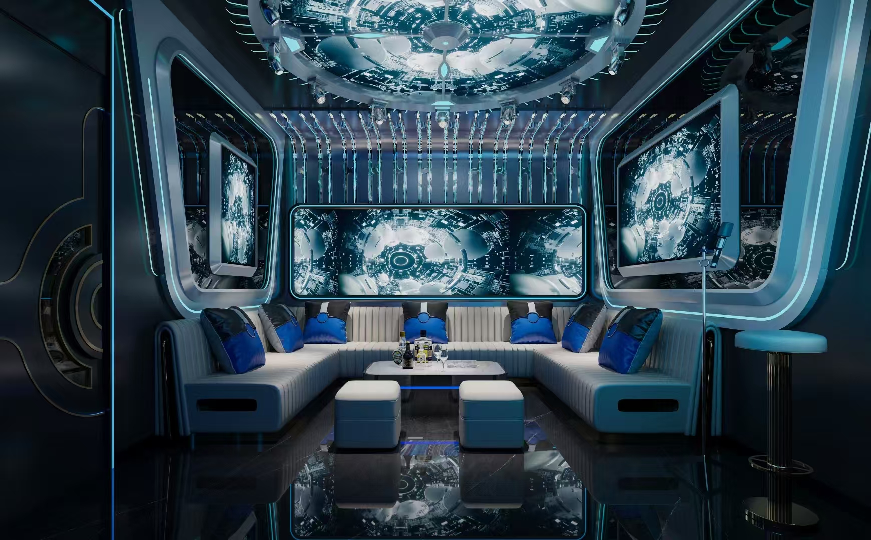 郑州设计感超强的KTV来喽,专业KTV设计就选天恒装饰-13