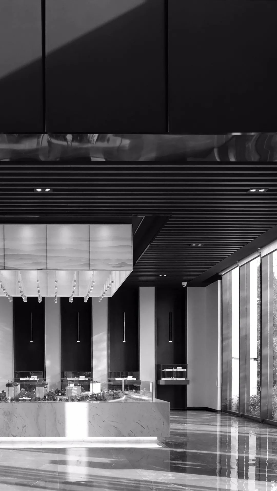 宝德熙园售楼处 | 高级灰++ 爵士白,自然优美意境的呈现-26