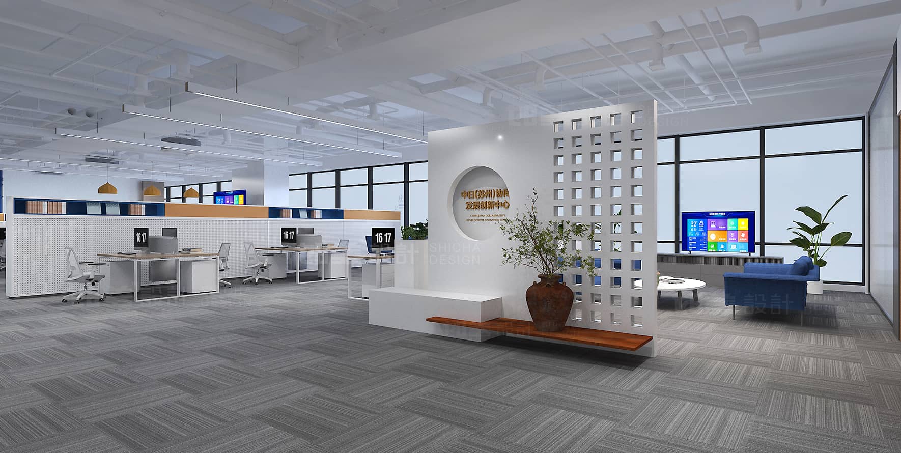 江苏金服数字集团办公空间设计丨中国江苏-18