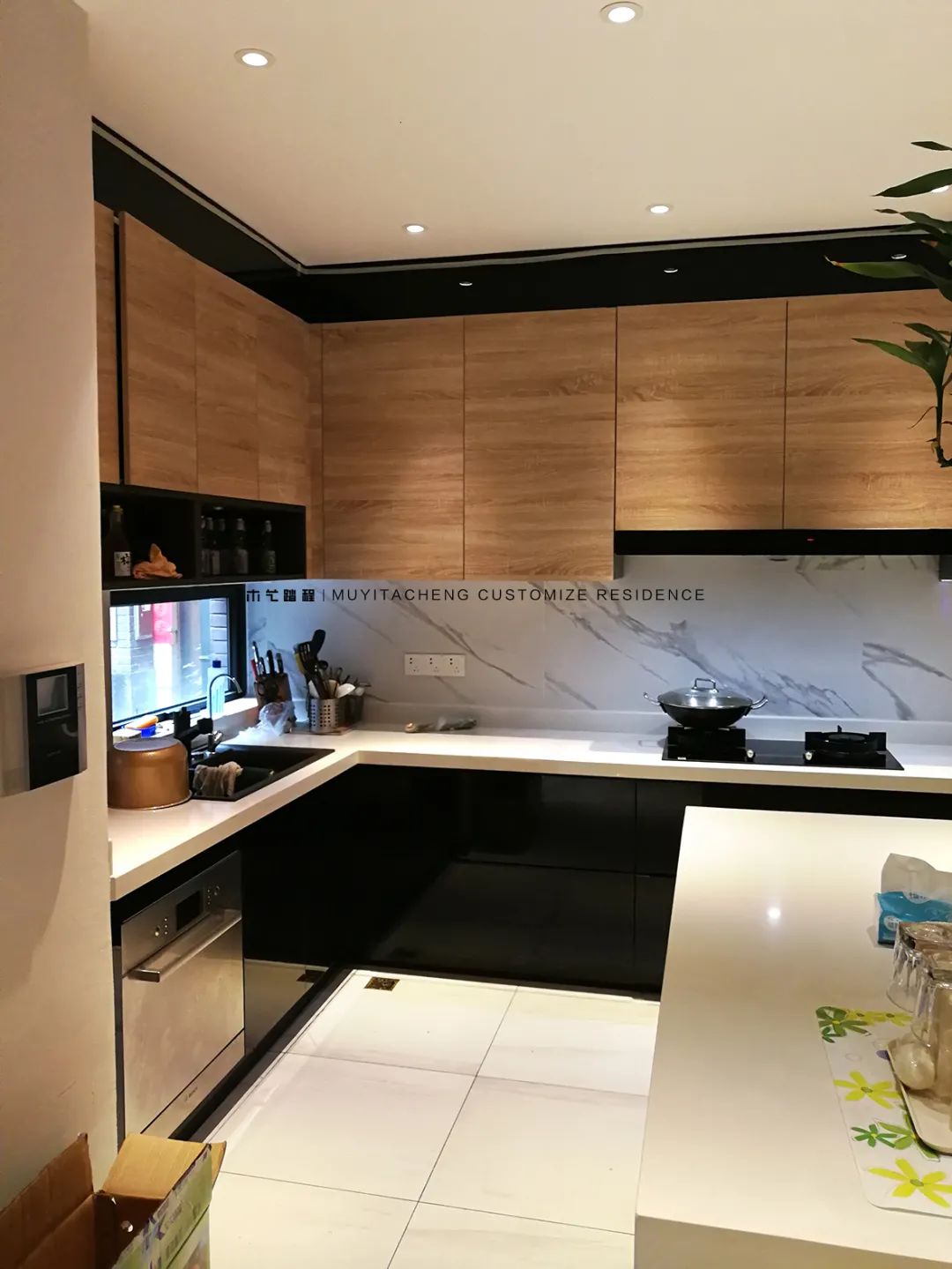 万科渝园现代简约厨房丨中国重庆丨木艺踏程-17