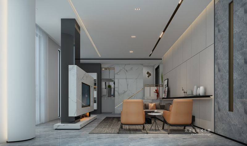 江阴长江国际现代极简别墅设计-14