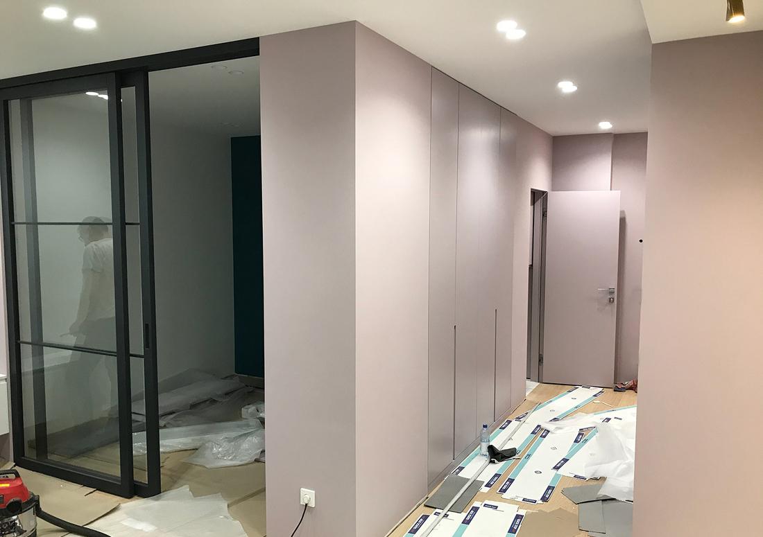 50平米粉红色她与宠物猫的家-1