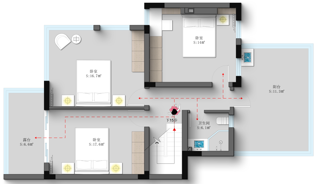 简奢上叠丨中国南昌丨南昌卢迅设计-6