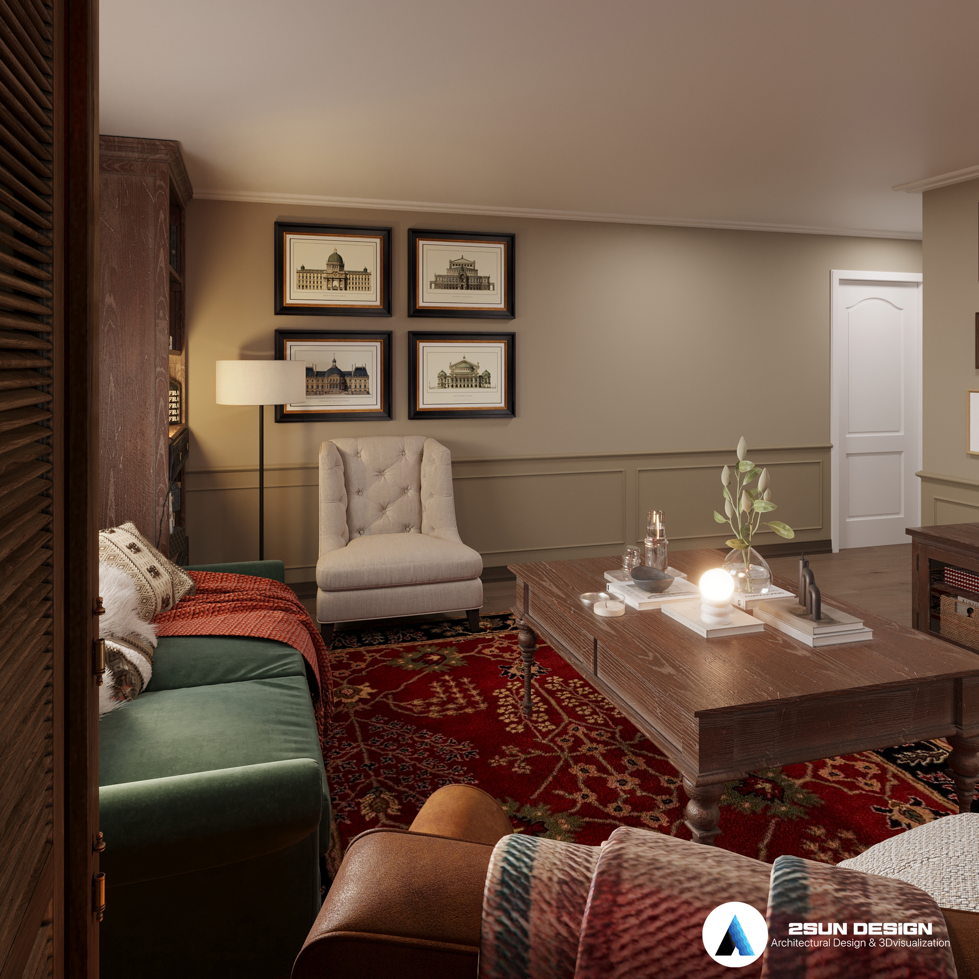 室内房屋；住宅内部（这里Interior House表述不太常见，Interior有内部之意，House是房屋，结合起来大致是上述意思） 丨澳大利亚墨尔本丨2SUN Studio-15