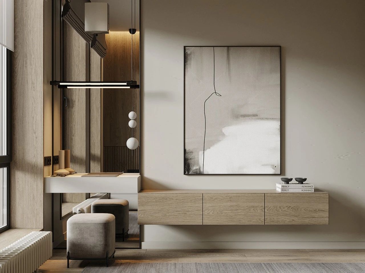 41㎡原木奶油色简美小宅丨Alexander Savinov-22