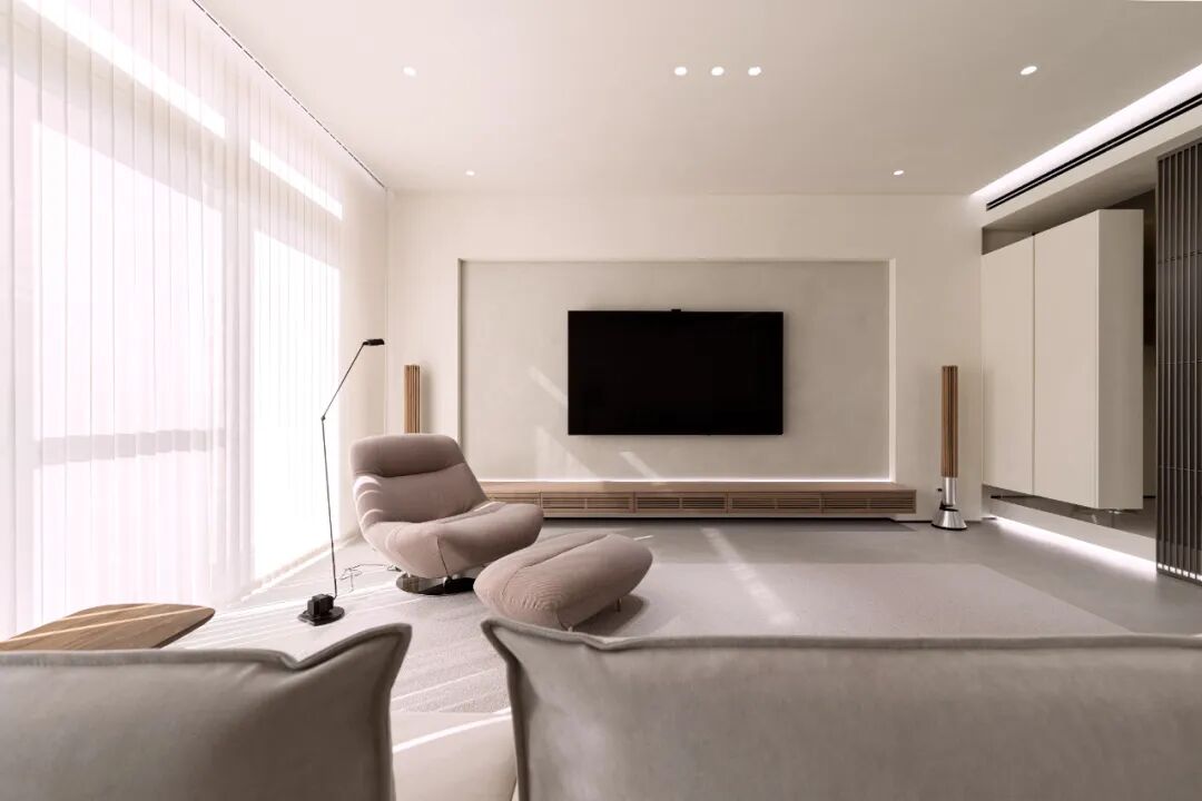 BENSONDESIGN原创设计丨400㎡被自然环绕的极简别墅-45