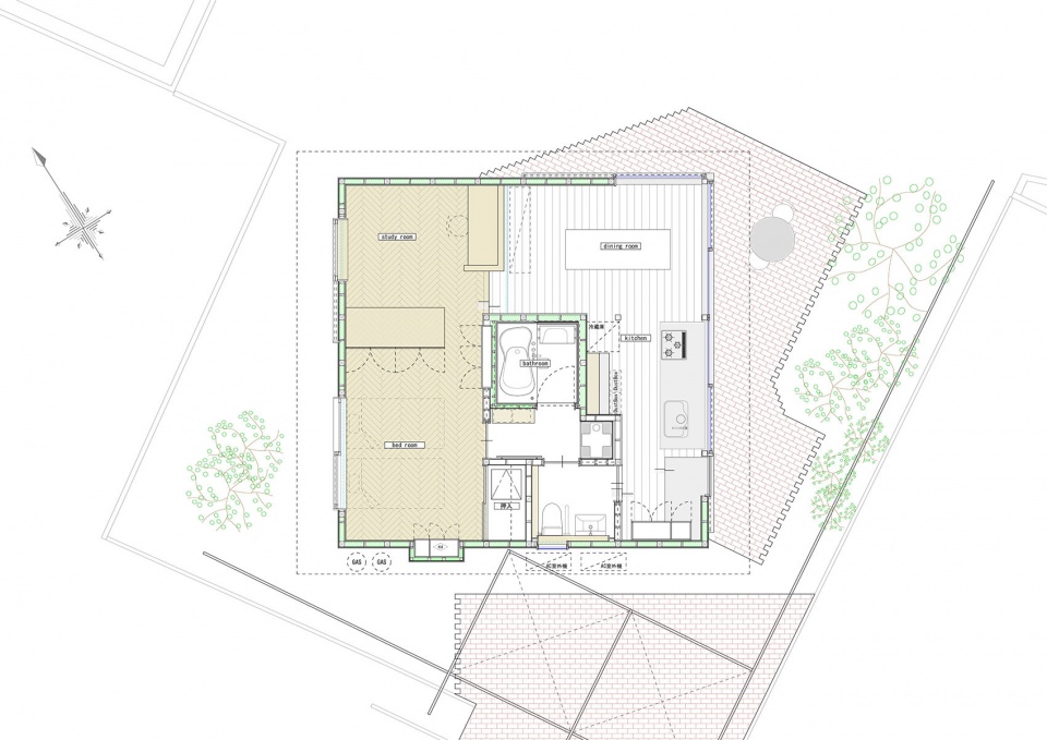 70+65 大阪木结构住宅-38