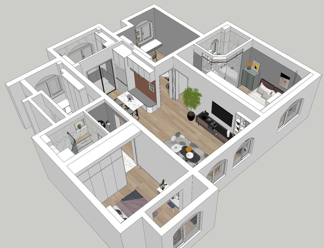 空姐之家 | 舒适实用空间设计-10