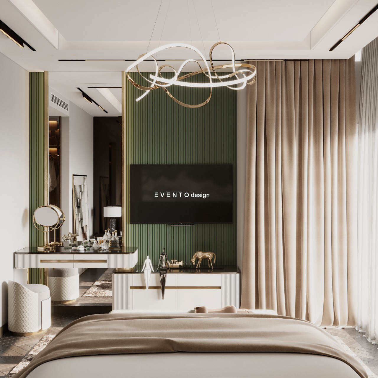 Bed room with dressing-4