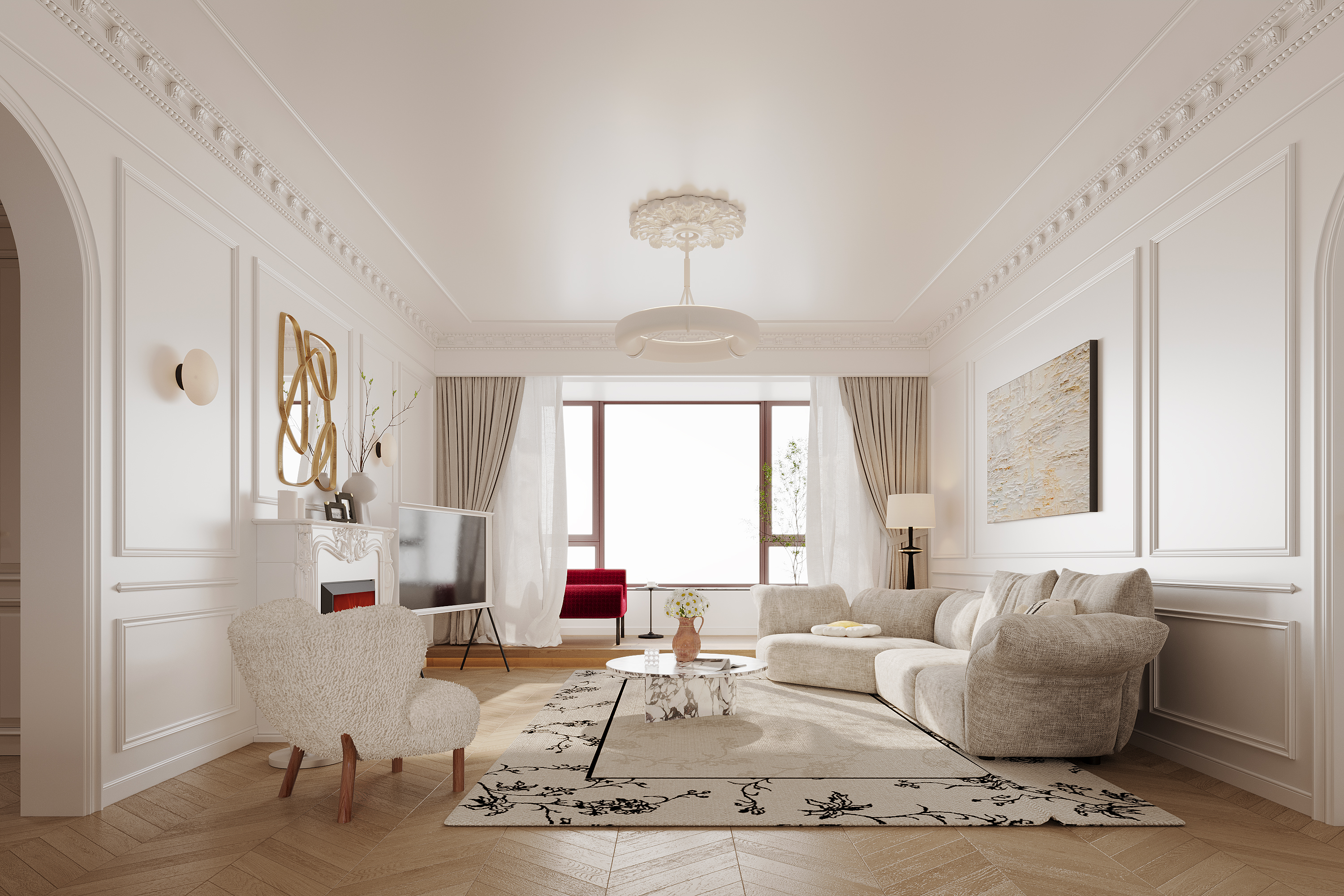 DEFIN DESIGN | 阳光汾河湾法式-2