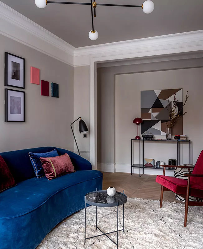 莫斯科 42 平米明亮现代经典小公寓-5