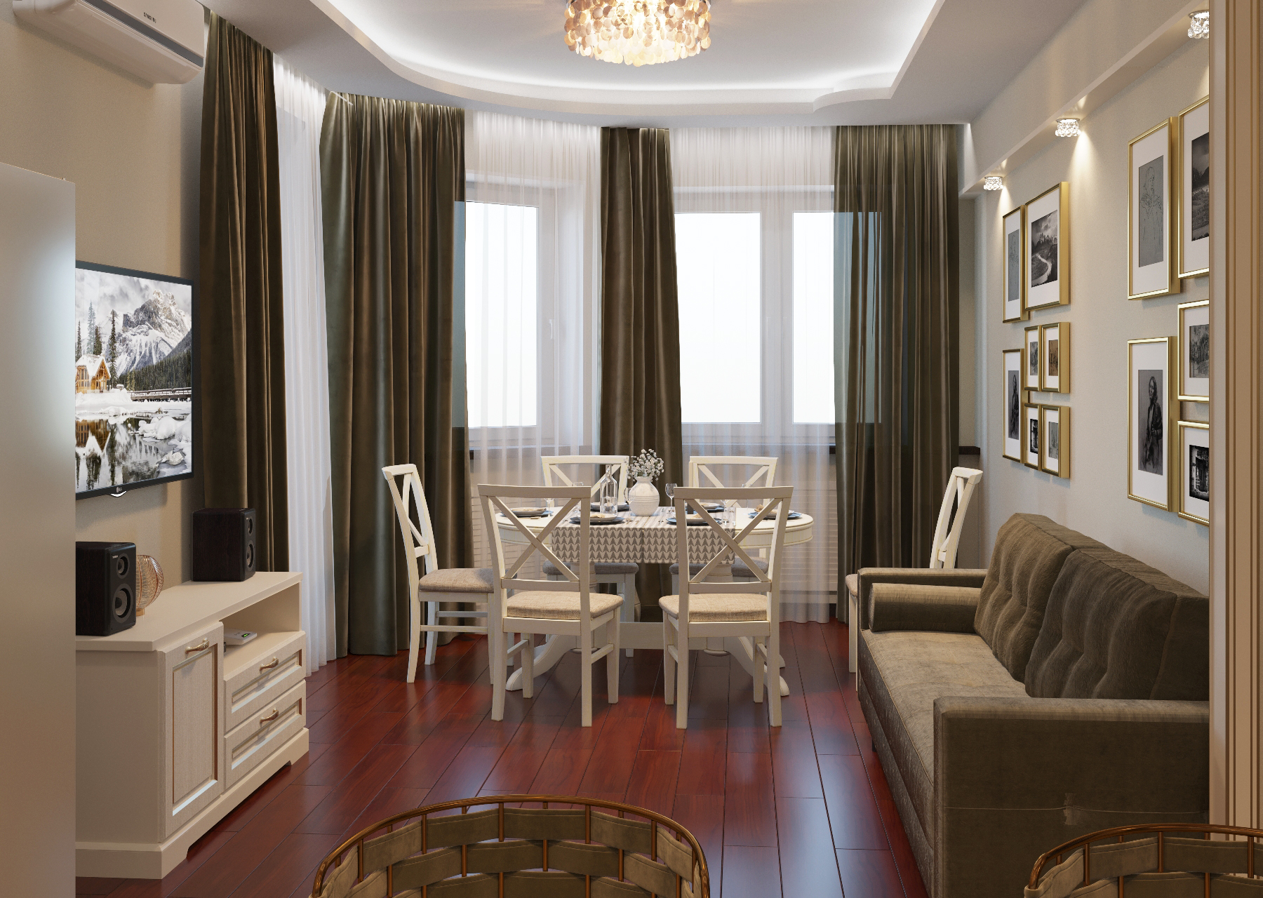 莫斯科西北部 200 平公寓室内设计丨俄罗斯莫斯科-4