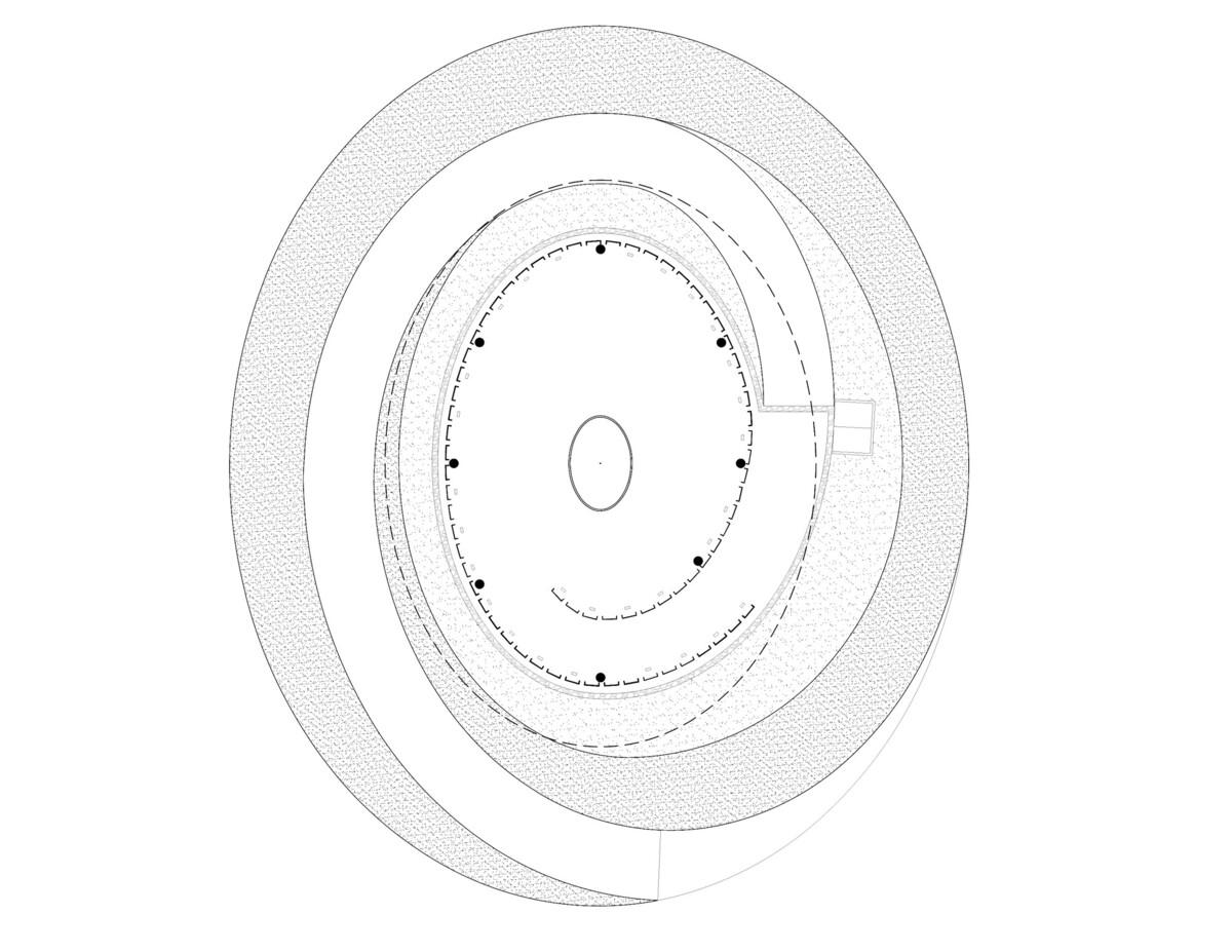 无宗教的私人礼拜堂,半地下的冥想空间丨墨西哥丨BNKR-18