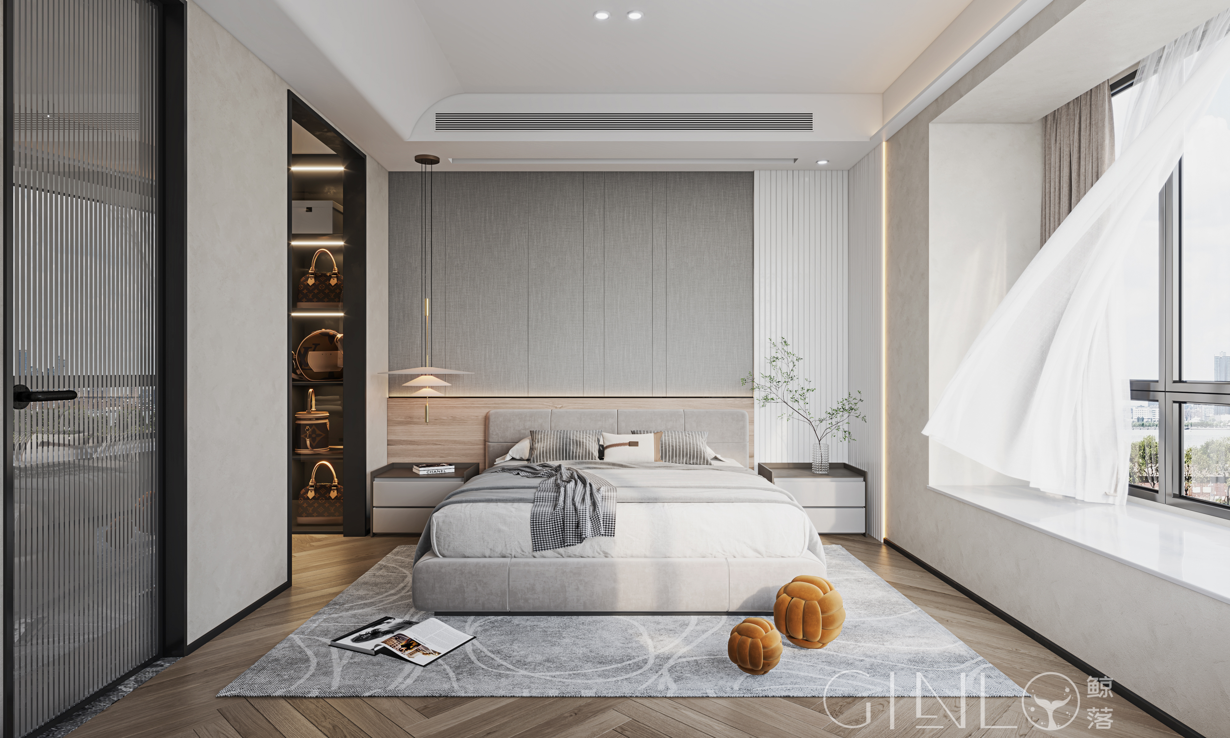 绿意盎然现代风格大平层 VR 体验丨Gino 鲸落工作室-17