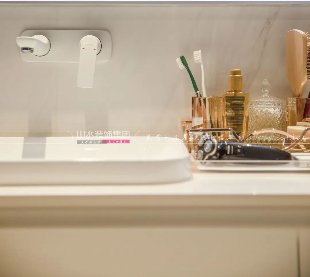 现代轻奢别墅设计丨山水装饰集团-73