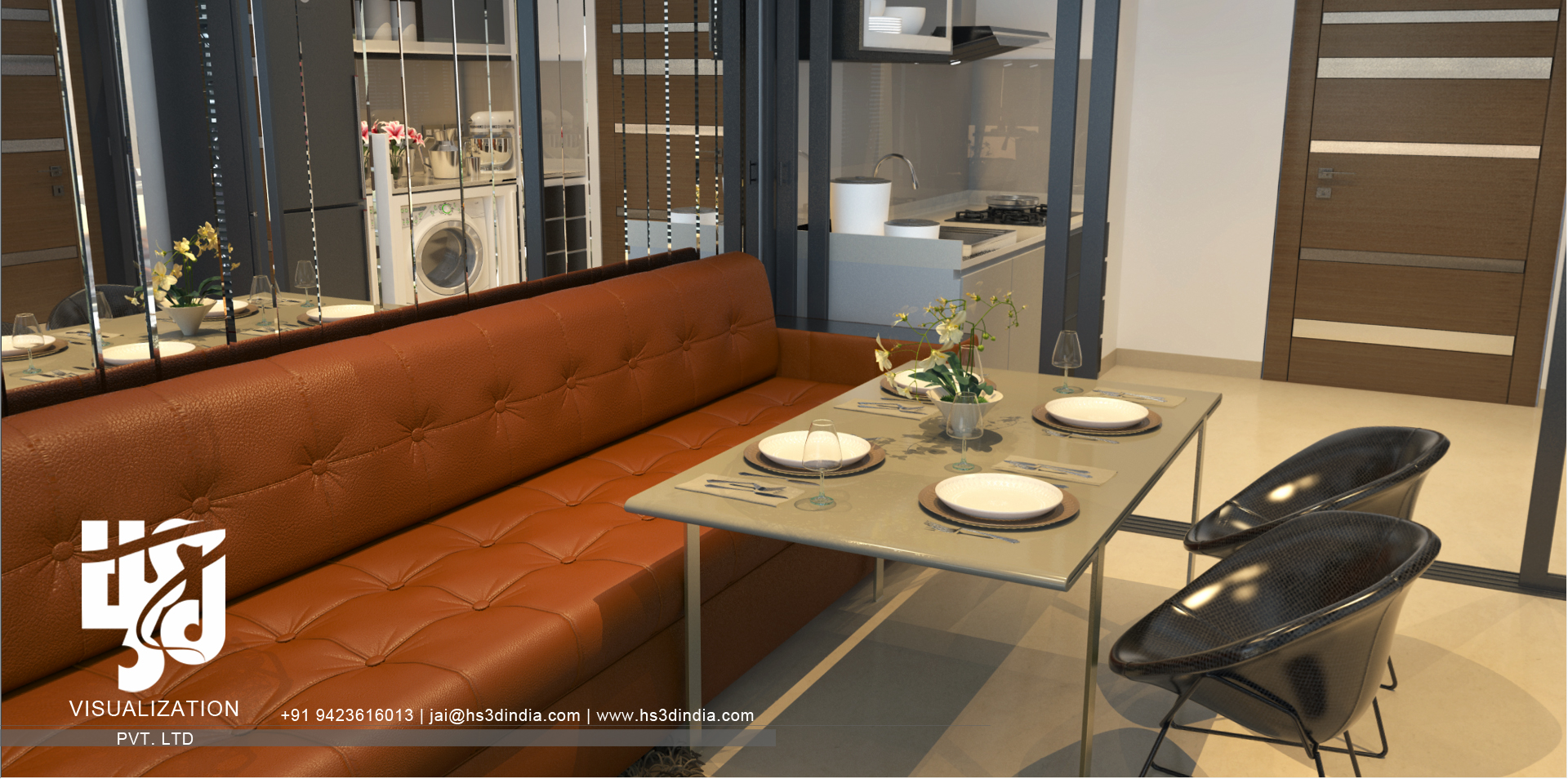 印度 HS3D 打造惊艳住宅室内渲染-83