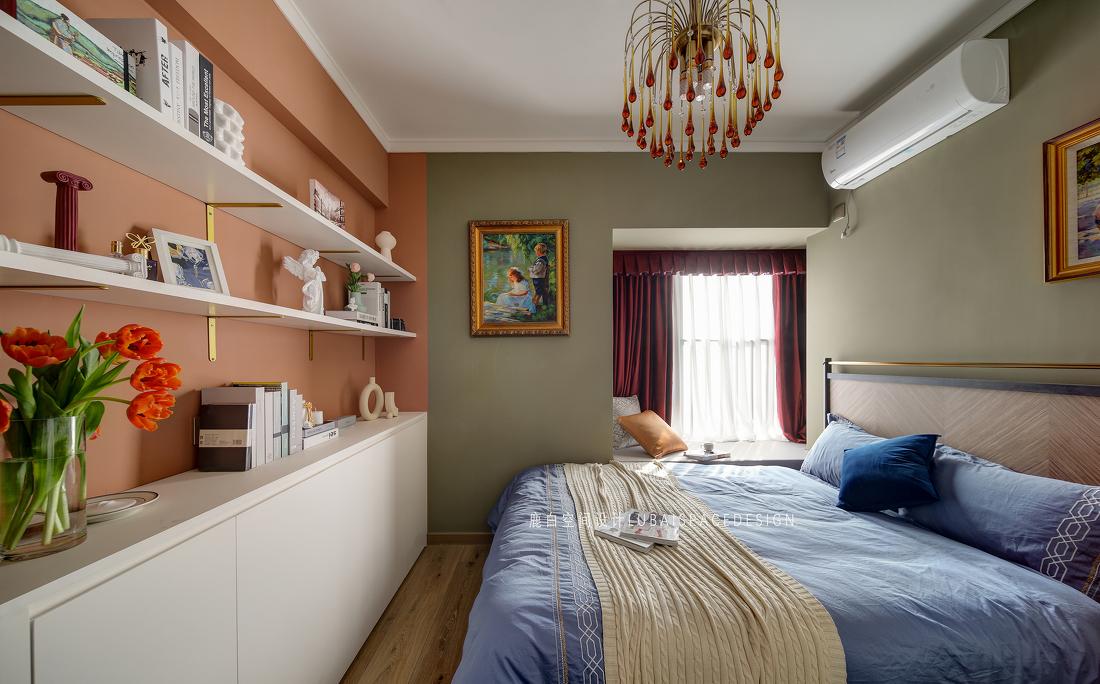 96㎡复古风精装房丨鹿白空间设计-35