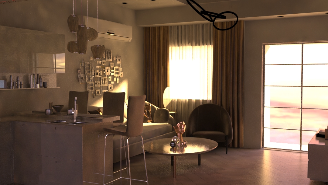 Livingroom and Kitchenette-2