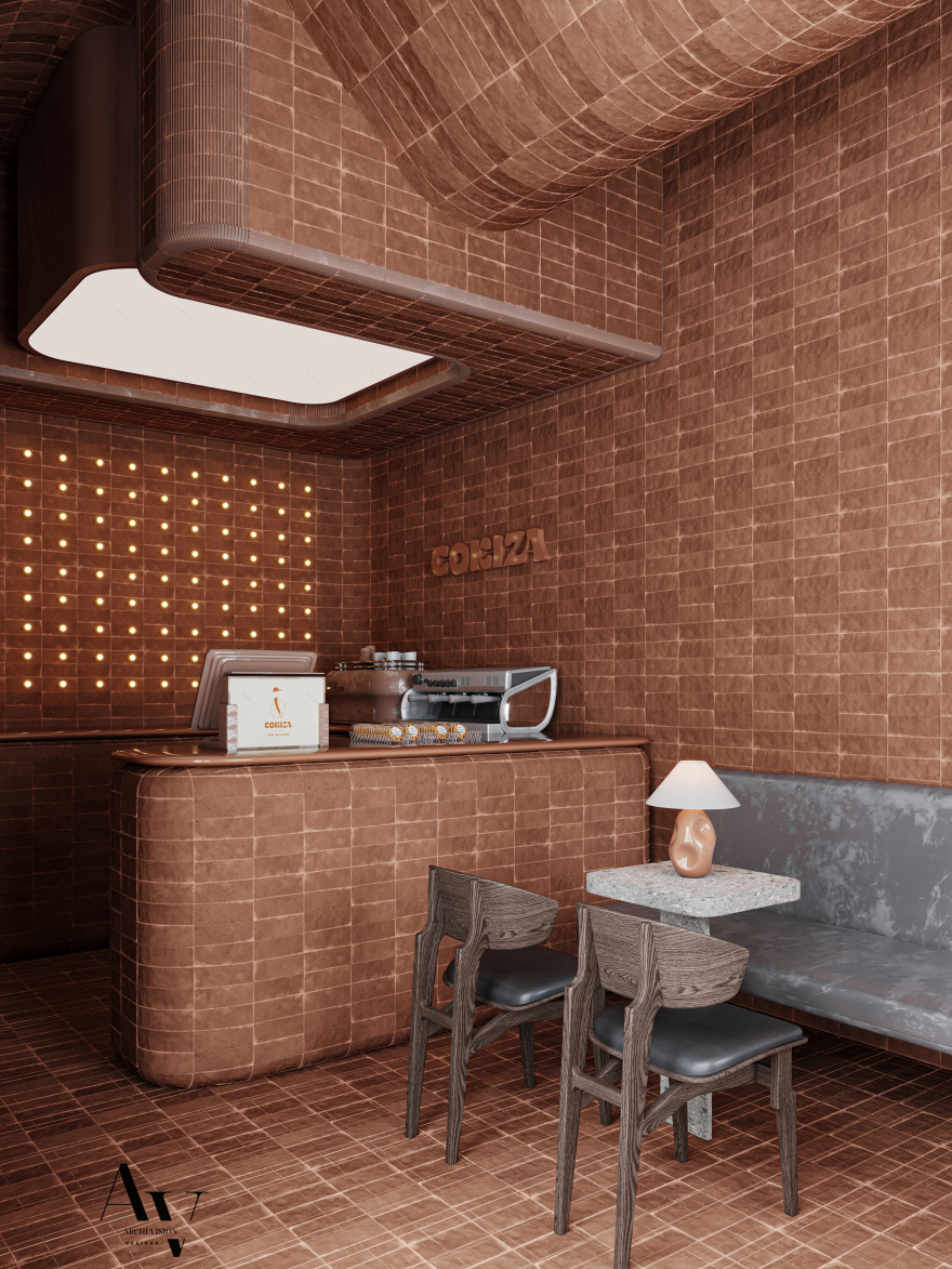 咖啡馆设计丨archivision studio,设计师 Dina Farouk-18