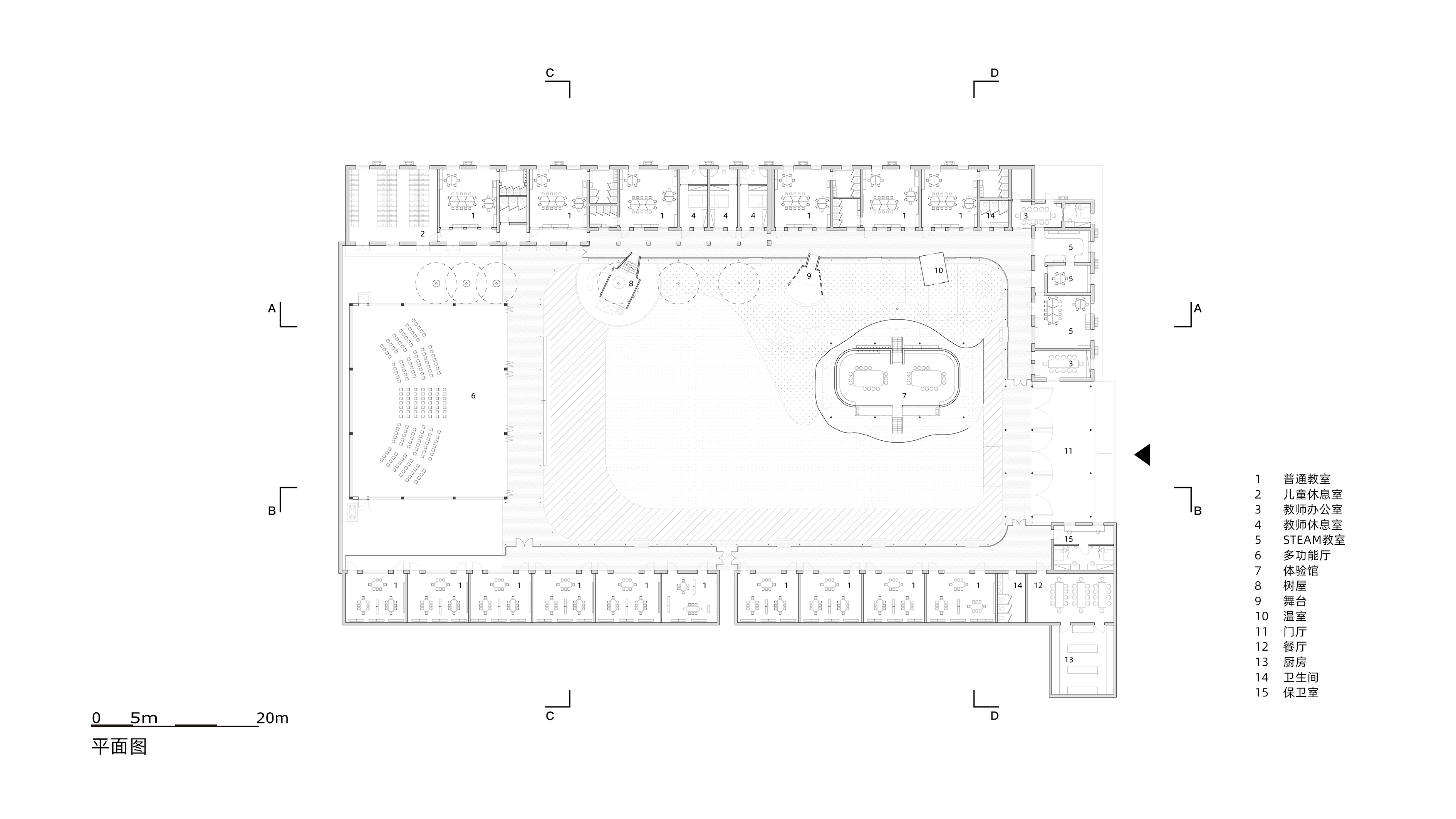 探学环  献县阳光幼儿园:环廊将新旧空间串联丨中国河北丨众建筑-86