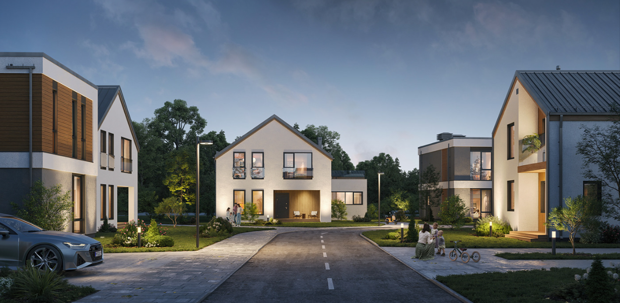 Corporate Housing Design-3D Rendering住宅建筑-4